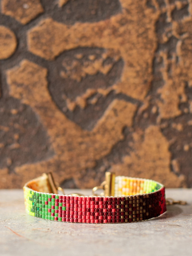 Brazalete Miyuki Wayuú 7 puntos - Tayrona Accesorios