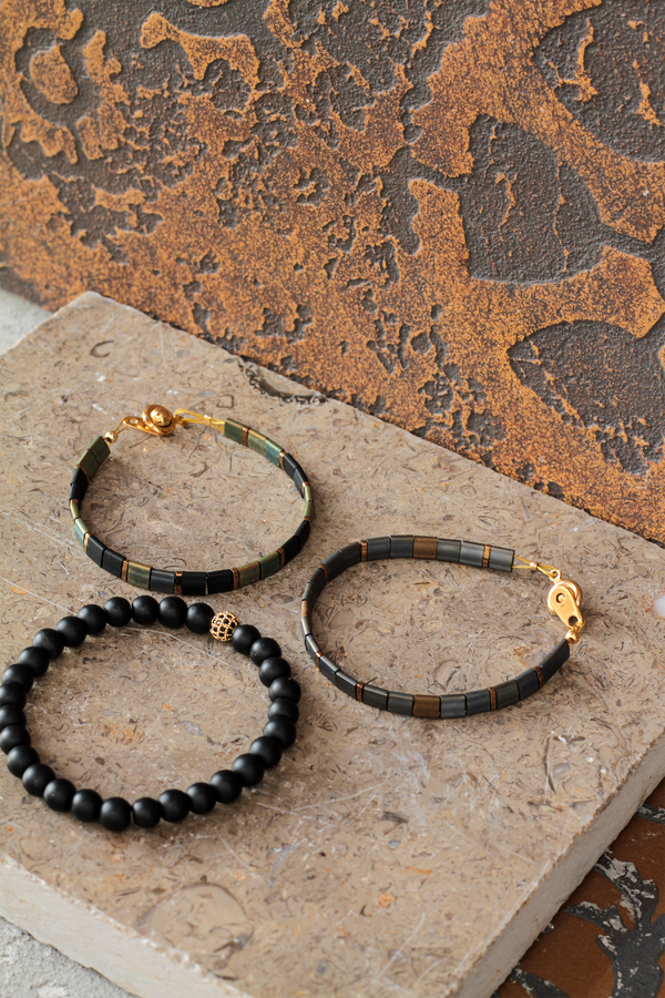 Brazalete Miyuki Tila Oxido 5mm - Tayrona Accesorios