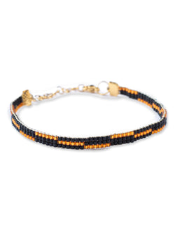Brazalete Miyuki Bronce 3 puntos - Tayrona Accesorios