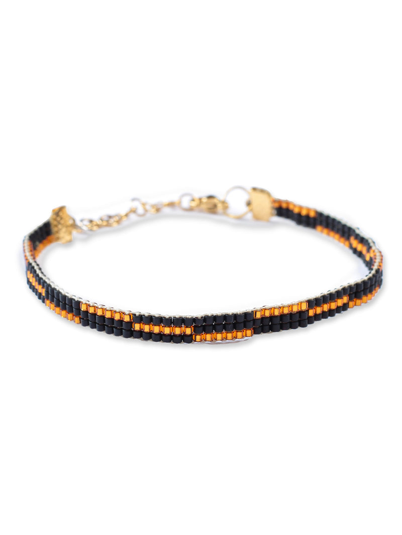 Brazalete Miyuki Bronce 3 puntos - Tayrona Accesorios