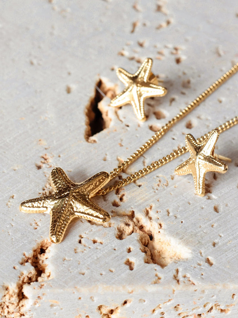 Set Estrella Marina Bronce - Tayrona Accesorios