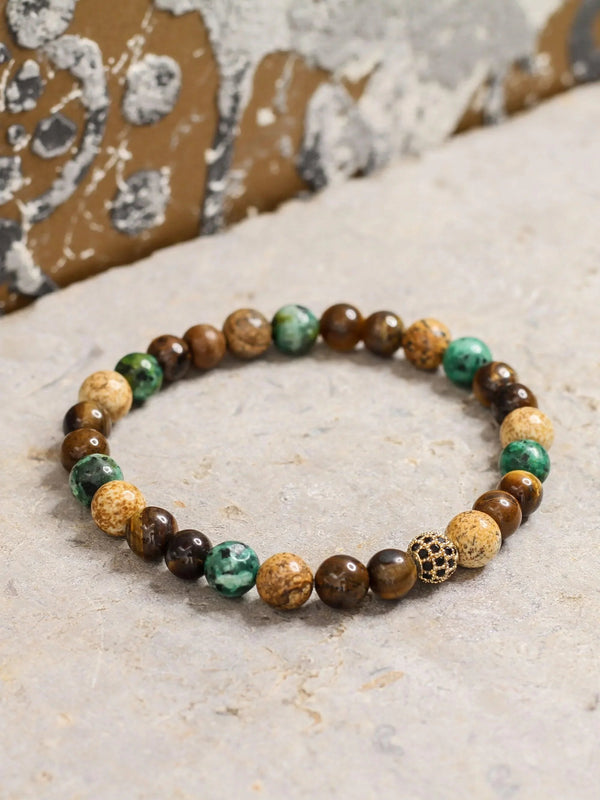 Brazalete Tigre Africa 6mm - Tayrona Accesorios