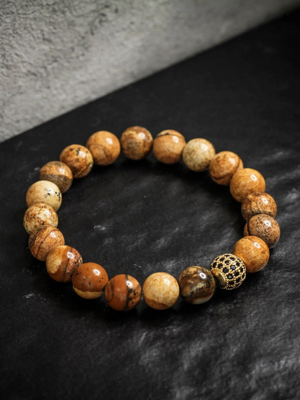 Brazalete Jasper 8mm - Tayrona Accesorios