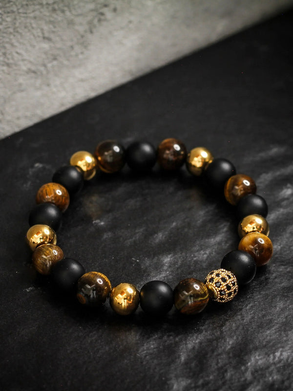 Brazalete Tigre Oro 8mm - Tayrona Accesorios