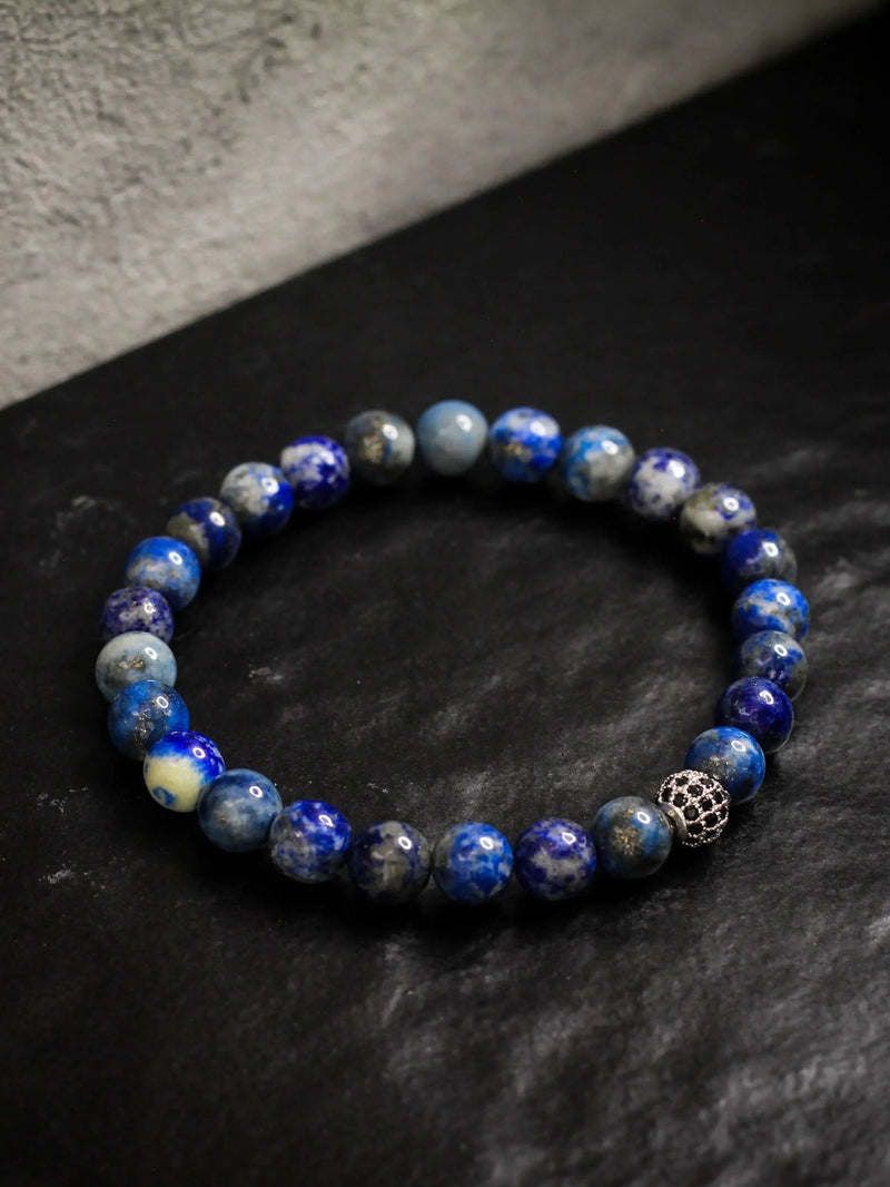 Brazalete Lapislazuli 6mm - Tayrona Accesorios