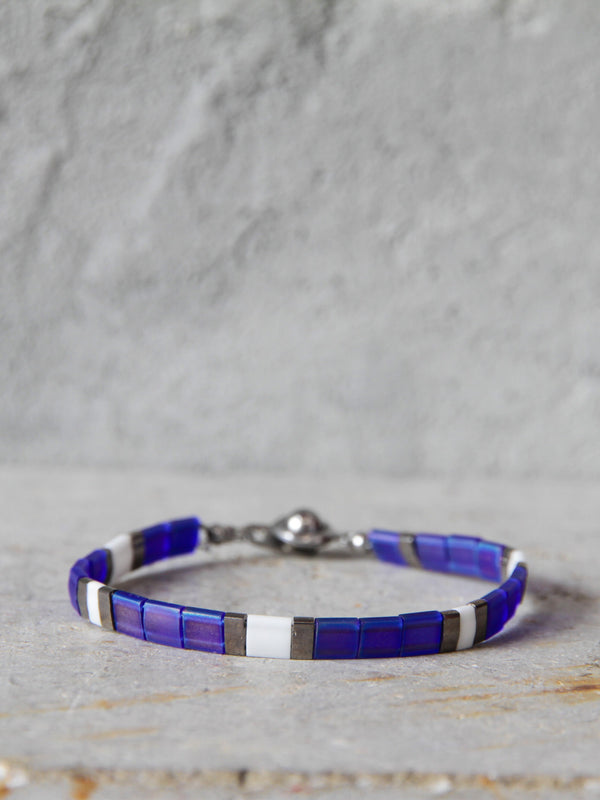Brazalete Miyuki Tila Glaciar 5mm - Tayrona Accesorios