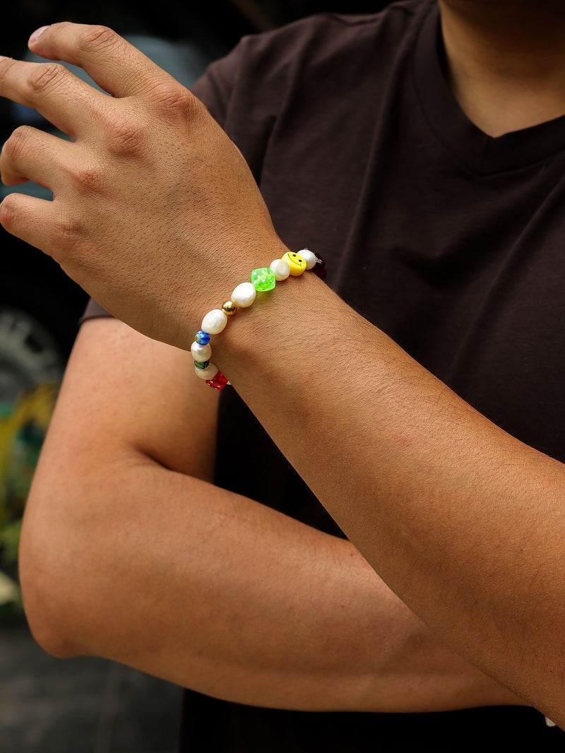 Brazalete Perla de Rio Multicolor 7mm