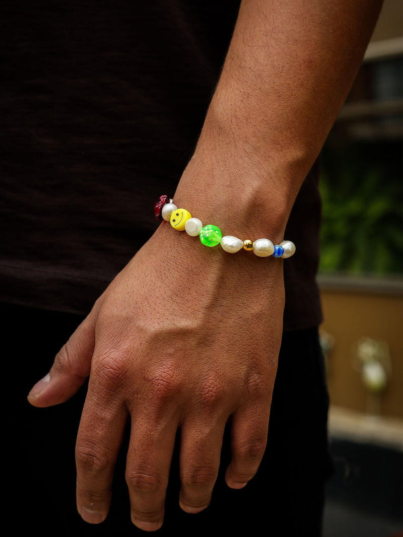 Brazalete Perla de Rio Multicolor 7mm