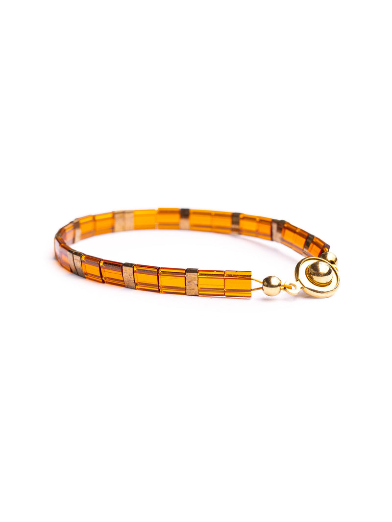Brazalete Miyuki Tila Ambar