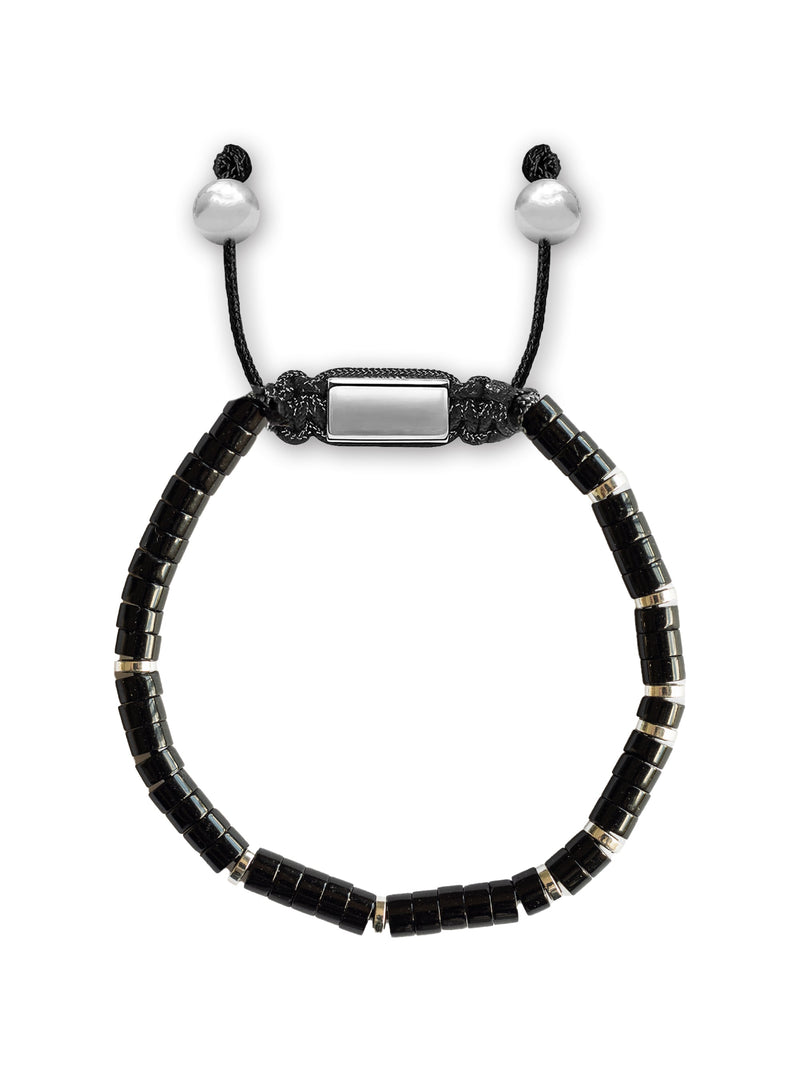 Brazalete All Black Heishi 4mm