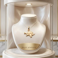 Dije Aura Eterne Liso  Oro 18 K