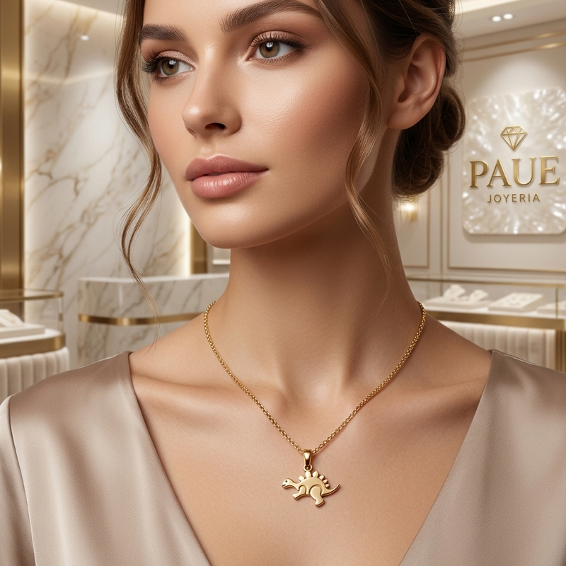 Dije Aura Eterne Liso  Oro 18 K