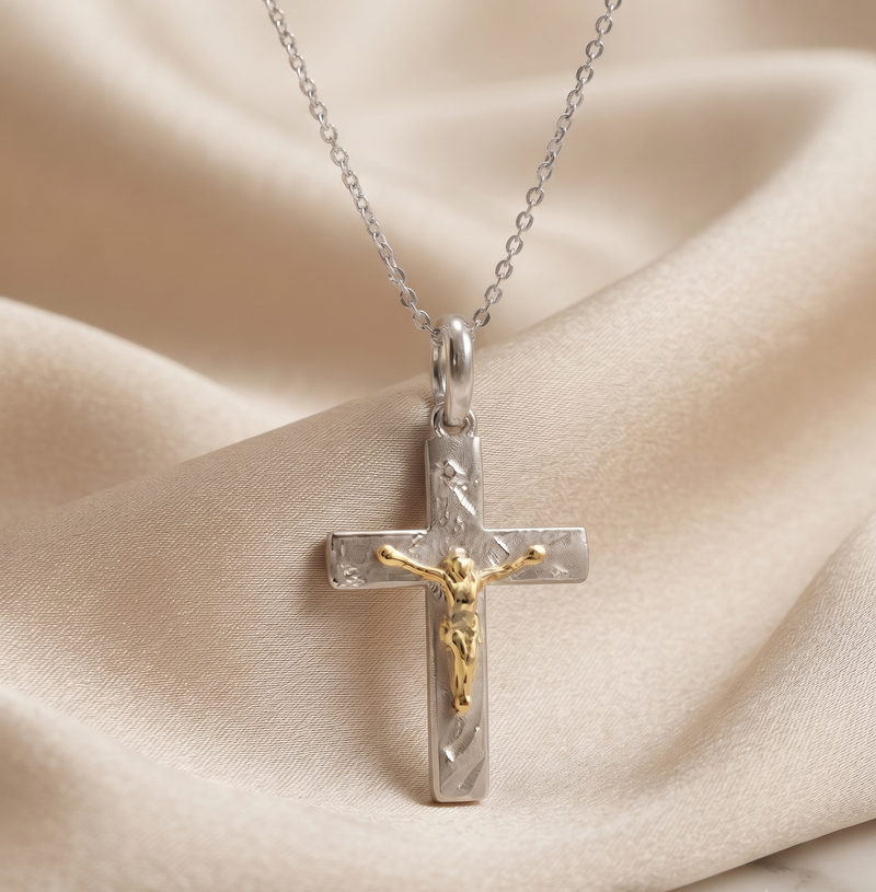 Dije Cruz Uriel En Plata 925