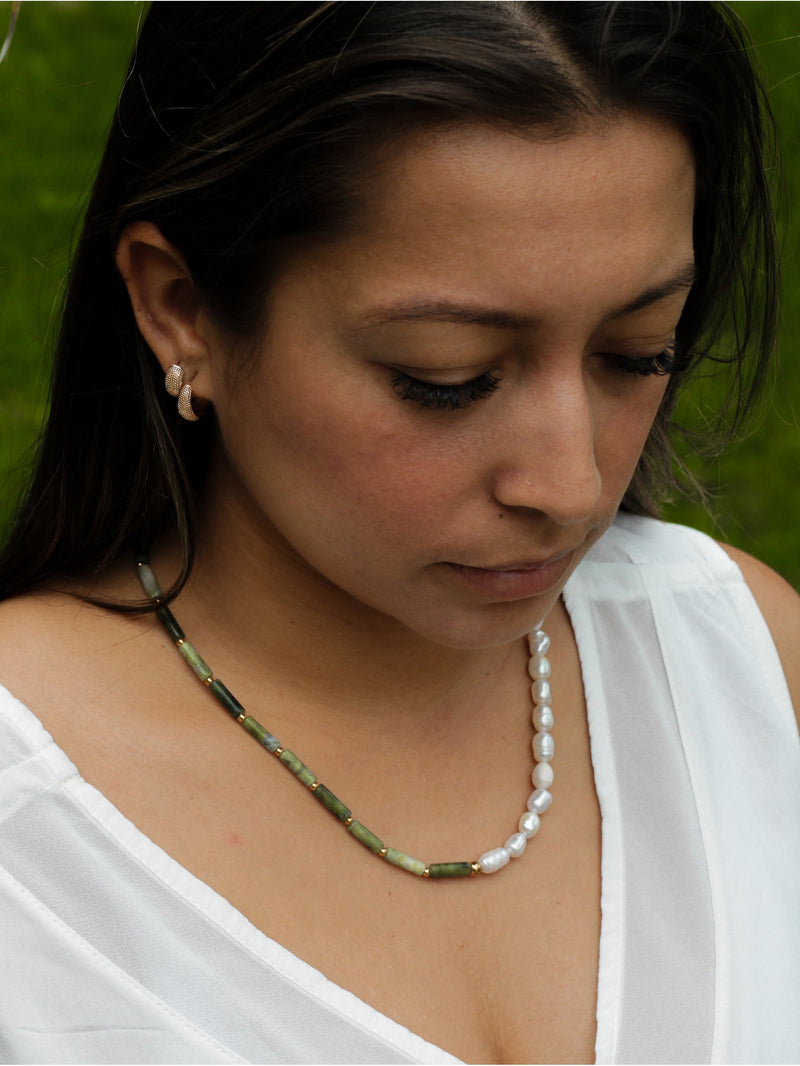 Collar Perla de Rio y Jade