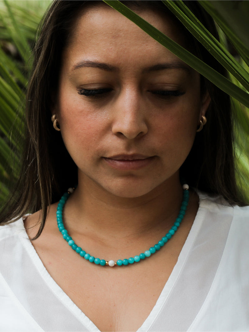 Choker Amazonita 6mm