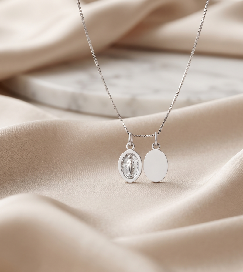 Dije Cruz Guadalupe Salvación En Plata 925
