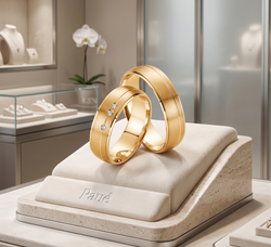 Argollas Prisma Oro 18k