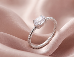 Anillo Magnolia Plata 925