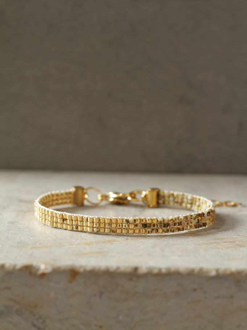 Brazalete Miyuki Gradiente Marmolizado 3 puntos