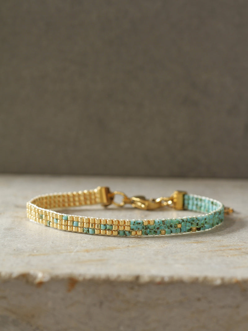 Brazalete Miyuki Gradiente Marmolizado 3 puntos