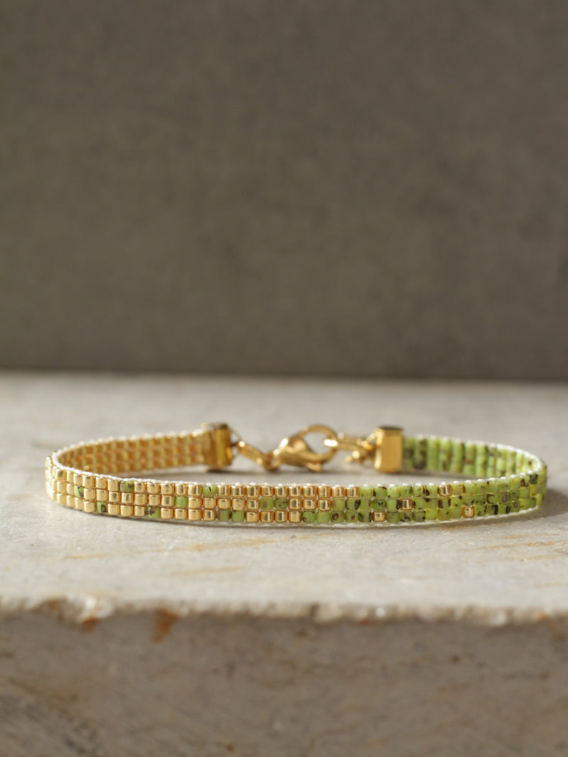 Brazalete Miyuki Gradiente Marmolizado 3 puntos