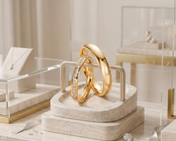 Argollas Golden Halo Oro 18k