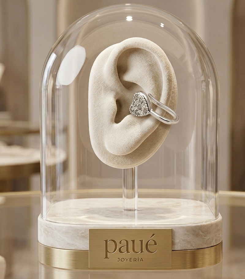 Earcuff Amouer Chapado En Plata 925