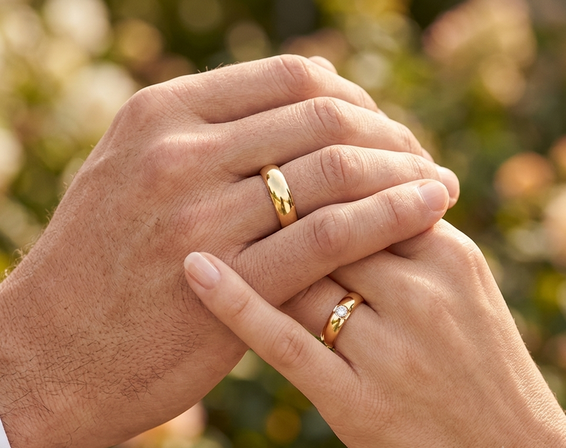 Argollas Noble Line Oro 18k