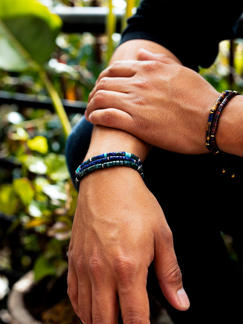 Brazalete Lapis Heishi 4mm
