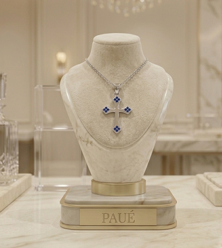 Dije Cruz Israel En Plata 925
