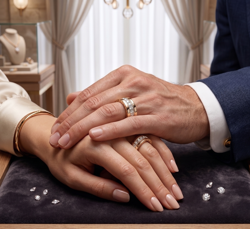 Argollas de Matrimonio Aura Lumina Oro 18k