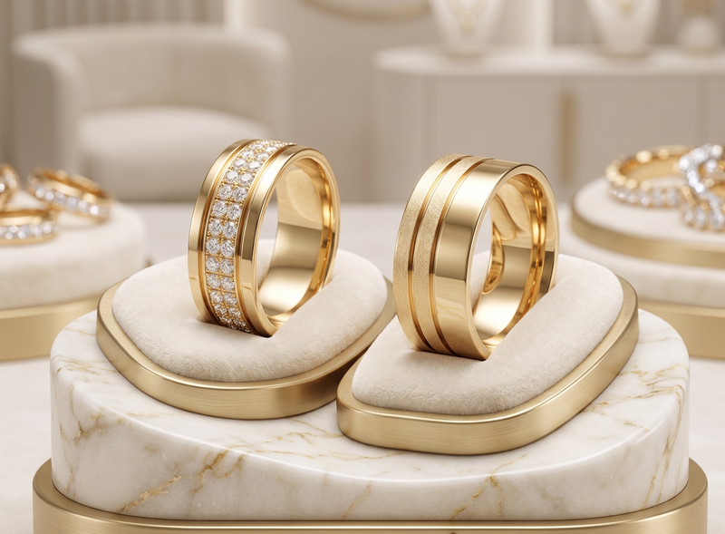 Argollas de Matrimonio Pacto de Cénit Oro 18k
