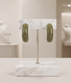 Aretes Orvellas Baño En Plata 925