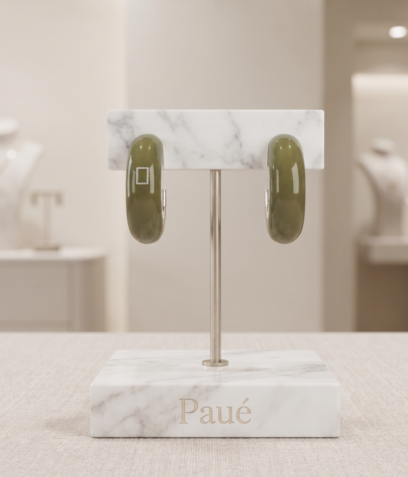Aretes Orvellas Baño En Plata 925