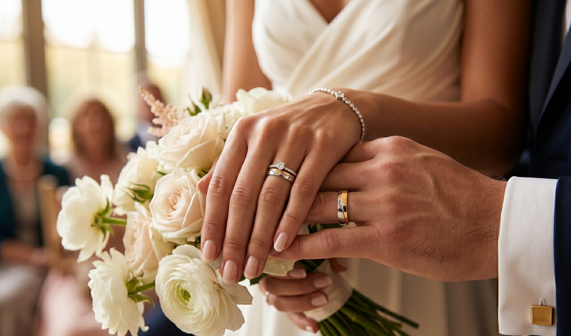 Argollas de Matrimonio Aura Real oro 18k