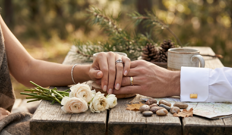 Argollas de Matrimonio Aura Real oro 18k