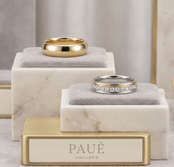 Argollas de Matrimonio Serein Oro y Oro Blanco 18k