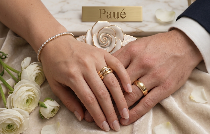 Argollas de Matrimonio Rocío de Oro oro 18k