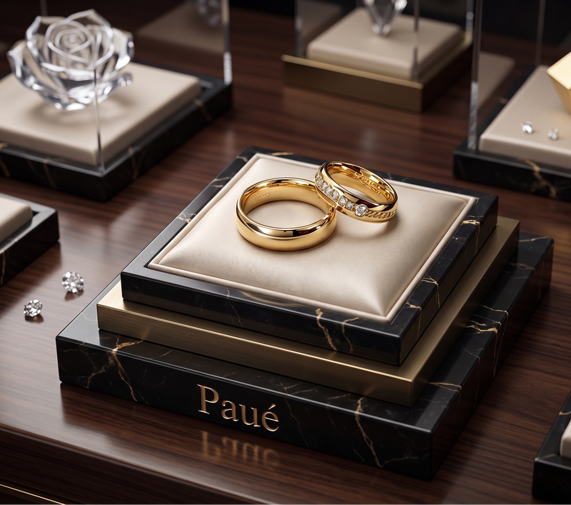 Argollas de Matrimonio Amanecer Dorado oro 18k