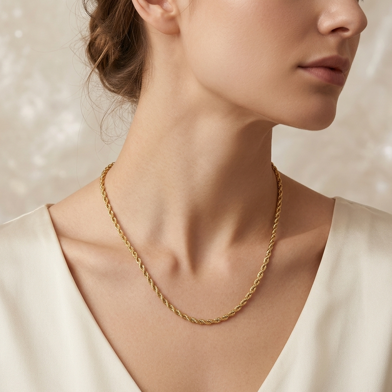 Cadena Cressalia Oro Italiano 18k / 750
