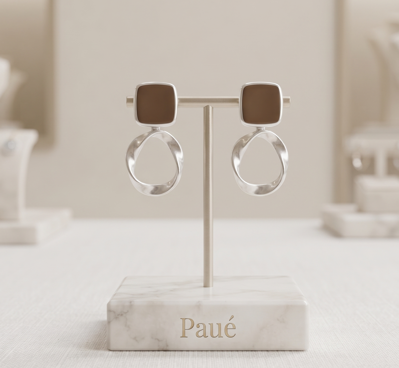 Aretes Maison Baño En Plata 925