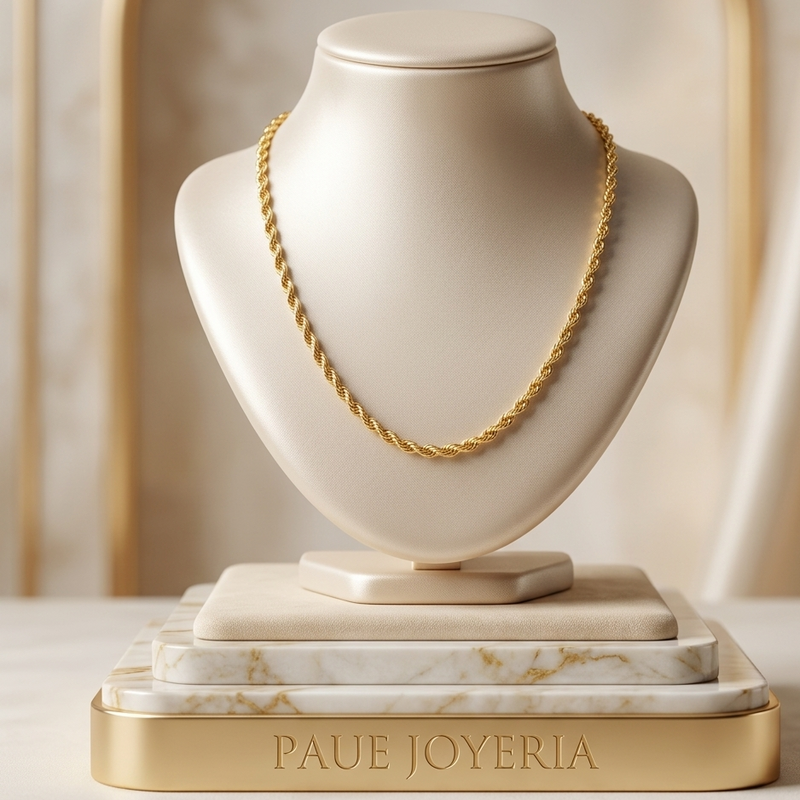 Cadena Safira Oro Italiano 18k / 750