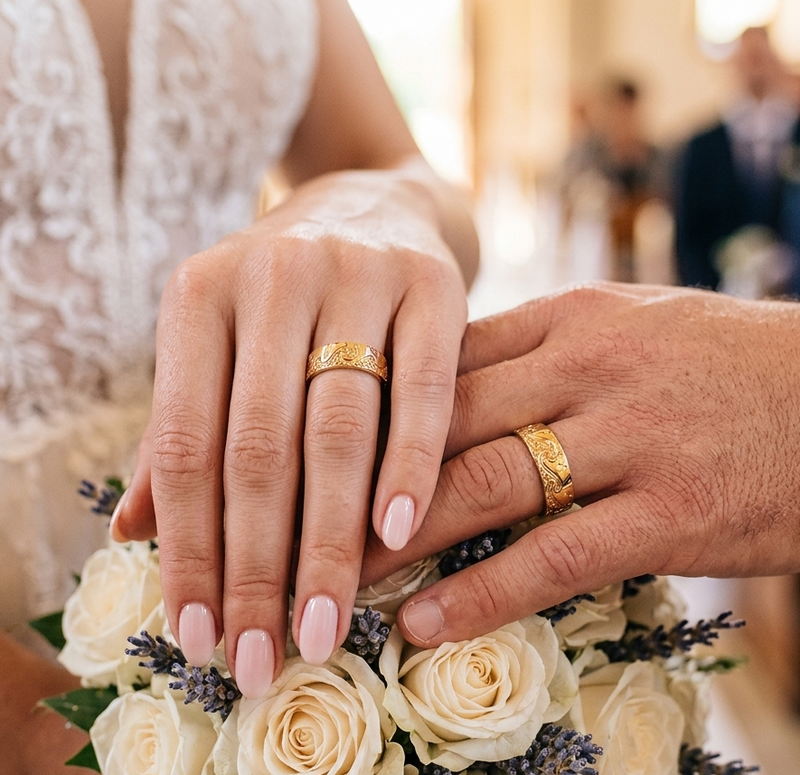 Argollas de Matrimonio Promesa de Luz oro 18k