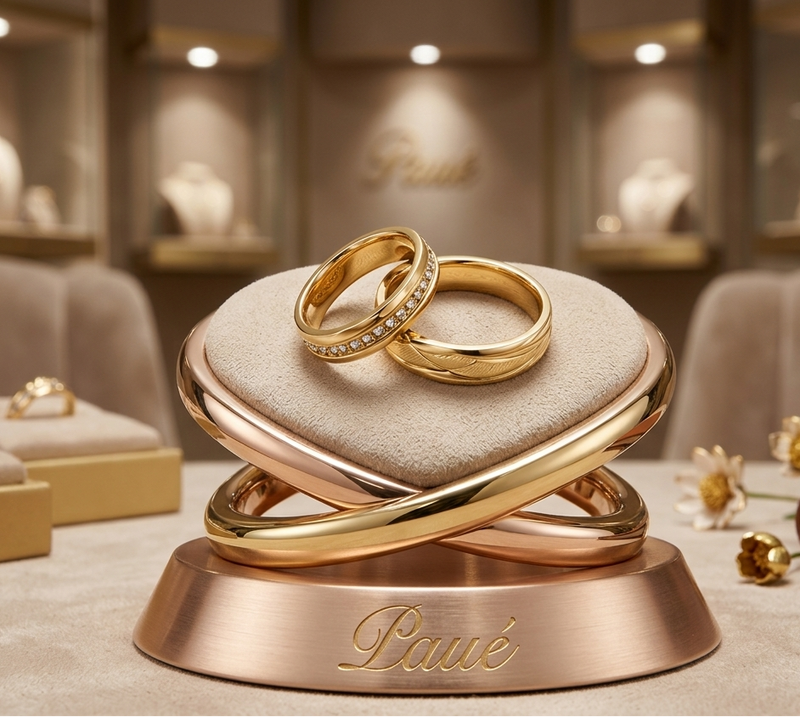 Argollas de Matrimonio Monarque oro 18k