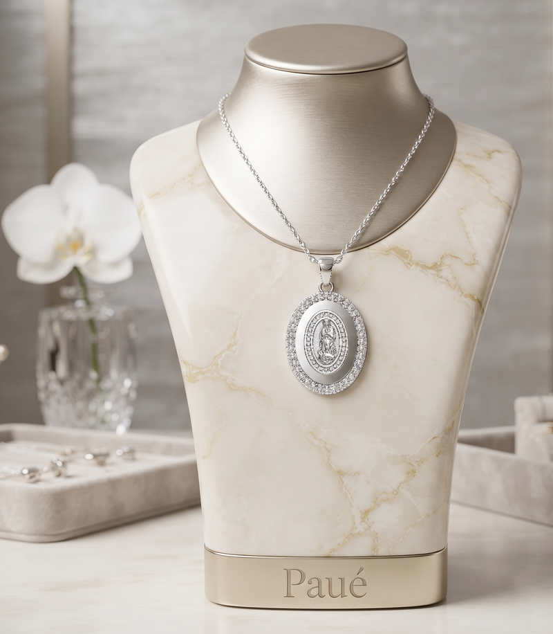 Dije Guadalupe En Plata 925