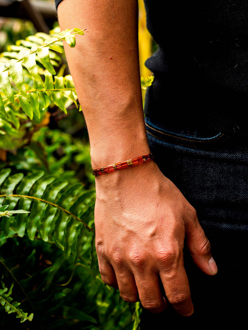 Brazalete Miyuki Tila Ambar