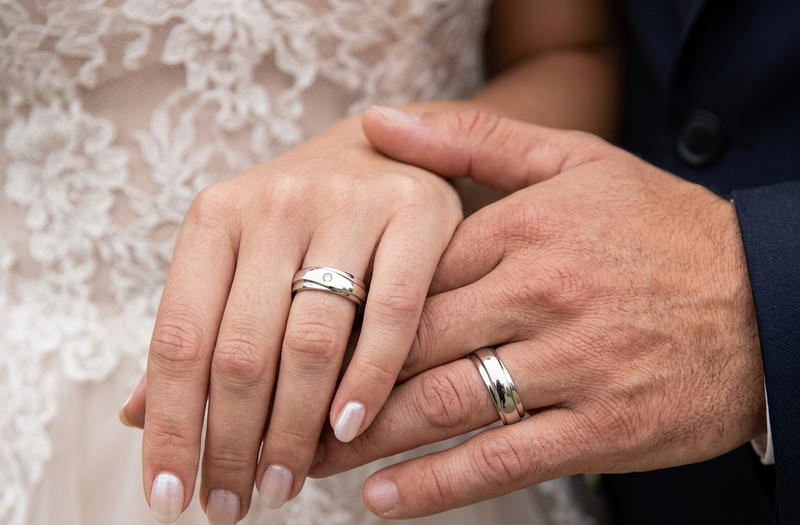 Argollas de Matrimonio Destino Oro blanco 18k