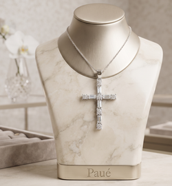 Dije  Cruz Velyra En Plata 925