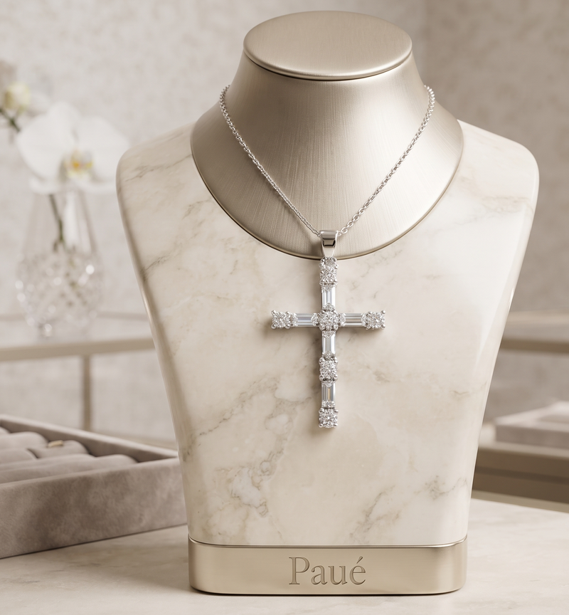 Dije  Cruz Velyra En Plata 925