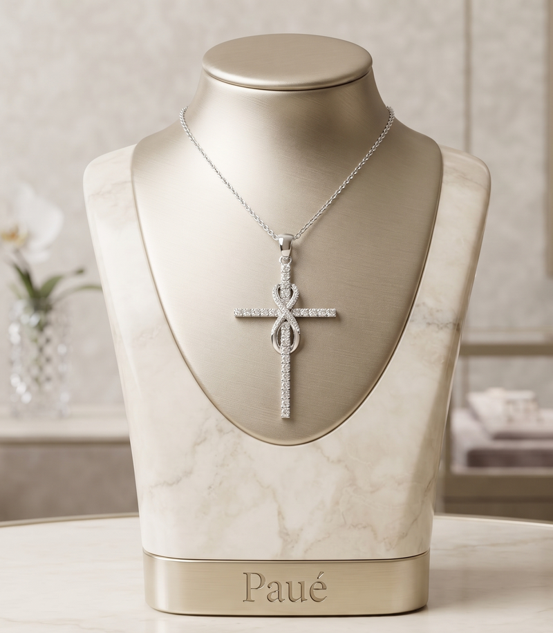 Dije  Cruz Velisse En Plata 925